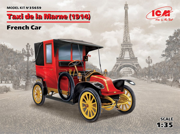 ルノー マルヌのタクシー 1914年 プラモデル (ICM 1/35 ミリタリービークル・フィギュア No.35659) 商品画像