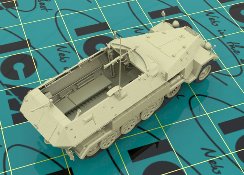 ドイツ Sd.Kfz.251/1 Ausf.A 装甲兵員輸送車 w/ドイツ歩兵 プラモデル (ICM 1/35 ミリタリービークル・フィギュア No.35103) 商品画像_2