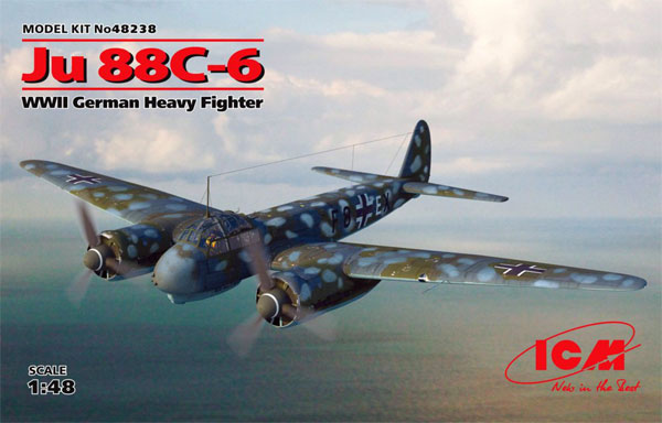 ユンカース Ju88C-6 重戦闘機 プラモデル (ICM 1/48 エアクラフト プラモデル No.48238) 商品画像