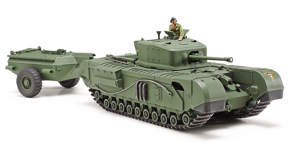 イギリス戦車 チャーチル Mk.7 クロコダイル プラモデル (タミヤ 1/48 ミリタリーミニチュアシリーズ No.094) 商品画像_2