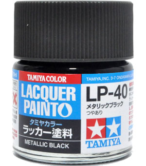 LP-40 メタリックブラック 塗料 (タミヤ タミヤ ラッカー塗料 No.LP-040) 商品画像