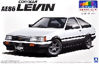 アオシマ 1/24 プリペイントモデル シリーズ トヨタ AE86 レビン '83 (ホワイト/ブラック)