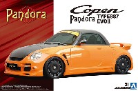 アオシマ 1/24 ザ・チューンドカー PANDORA TYPE887 EVO2 L880K コペン '02 (ダイハツ)