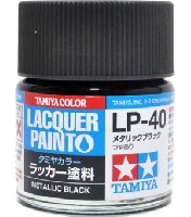 タミヤ タミヤ ラッカー塗料 LP-40 メタリックブラック