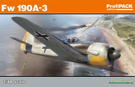 フォッケウルフ Fw190A-3 プラモデル (エデュアルド 1/48 プロフィパック No.82144) 商品画像