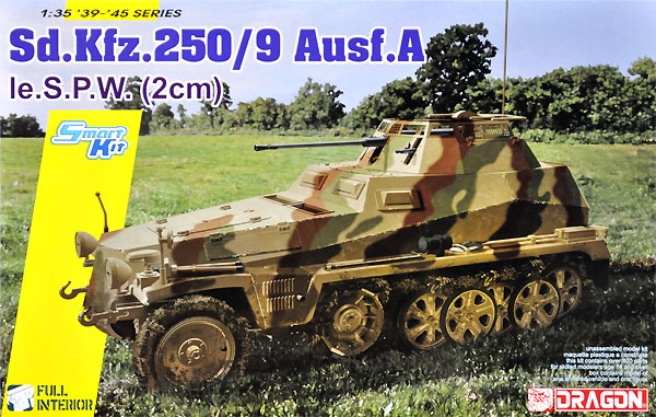 Sd.Kfz.250/9 Ausf.A 2cm砲搭載 装甲偵察車 プラモデル (ドラゴン 1/35 