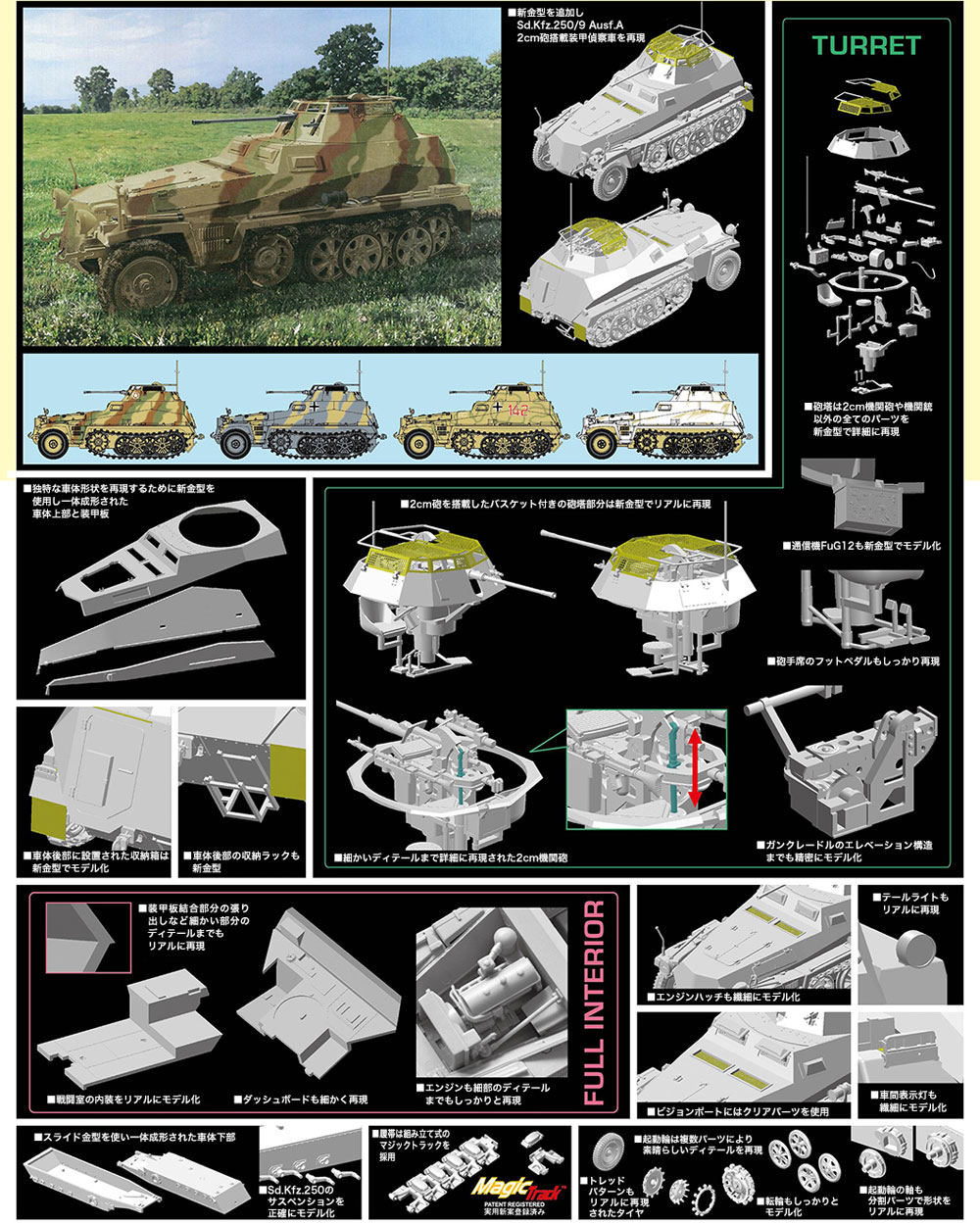 Sd.Kfz.250/9 Ausf.A 2cm砲搭載 装甲偵察車 プラモデル (ドラゴン 1/35 '39-45' Series No.6882) 商品画像_2