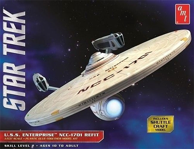 U.S.S. エンタープライズ NCC-1701 改装型 プラモデル (amt スタートレック（STAR TREK）シリーズ No.AMT1080/06) 商品画像