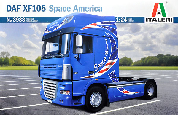 DAF XF105 スペースアメリカ プラモデル (イタレリ 1/24 トラックシリーズ No.3933) 商品画像