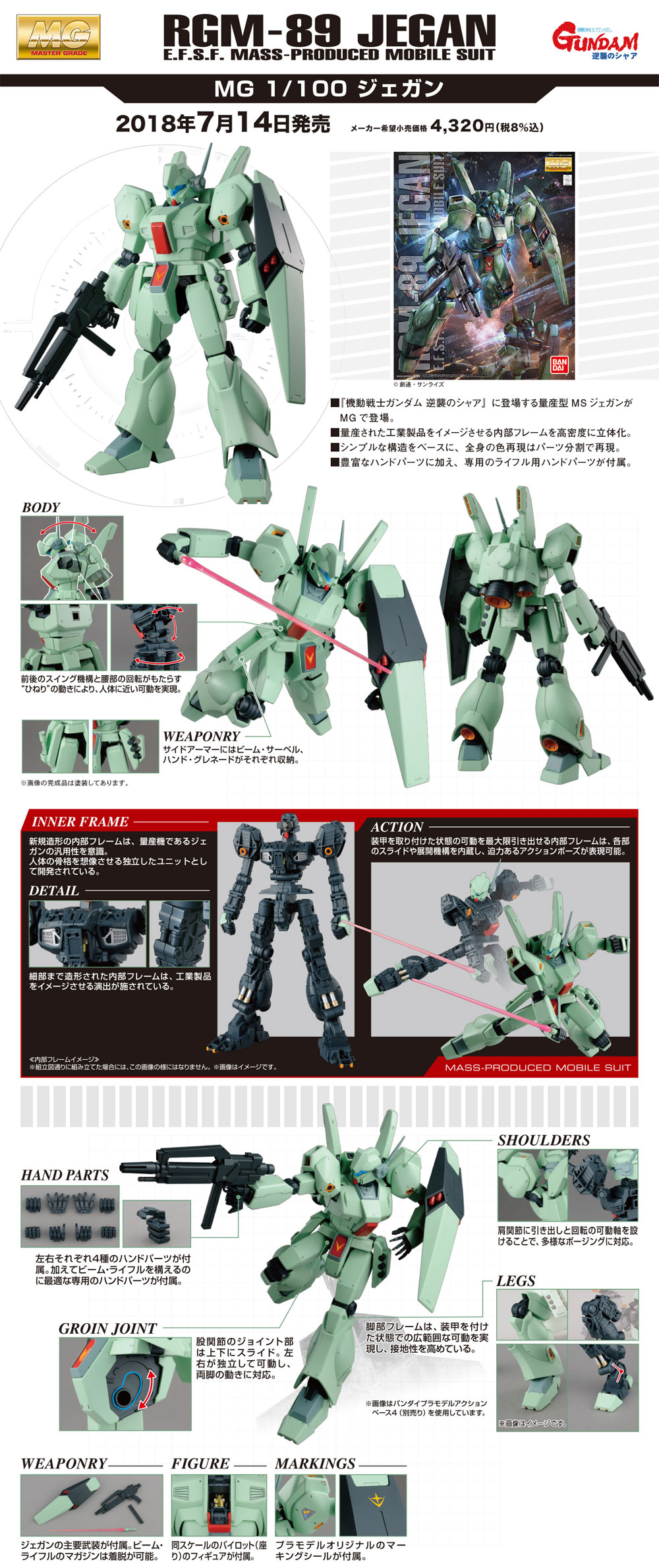 RGM-89 ジェガン プラモデル (バンダイ MASTER GRADE (マスターグレード） No.5063575) 商品画像_4