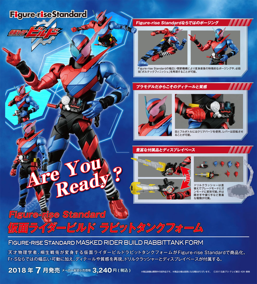 仮面ライダービルド ラビットタンクフォーム プラモデル (バンダイ フィギュアライズ スタンダード No.5061622) 商品画像_4