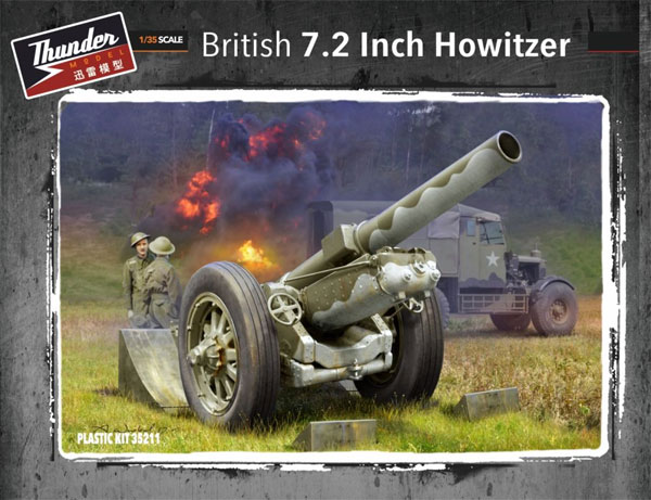 イギリス BL 7.2インチ 榴弾砲 プラモデル (サンダーモデル プラスチックモデルキット No.35211) 商品画像