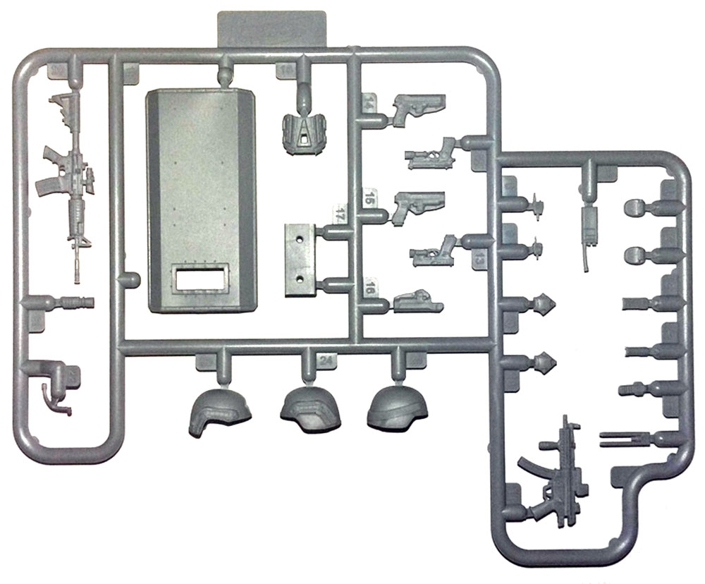 アメリカ S.W.A.T. 隊員 No.3 プラモデル (ICM 1/24 フィギュア No.24103) 商品画像_2