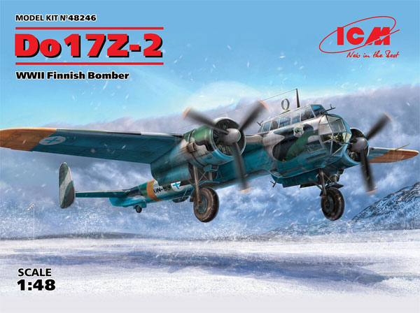 ドルニエ Do17Z-2 爆撃機 フィンランド空軍 プラモデル (ICM 1/48 エアクラフト プラモデル No.48246) 商品画像