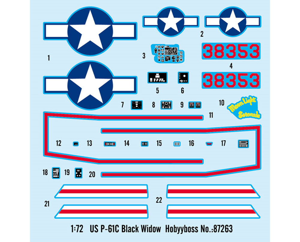P-61C ブラックウィドウ プラモデル (ホビーボス 1/72 エアクラフト プラモデル No.87263) 商品画像_2