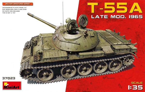 T-55A 後期型 Mod.1965 プラモデル (ミニアート 1/35 ミリタリーミニチュア No.37023) 商品画像