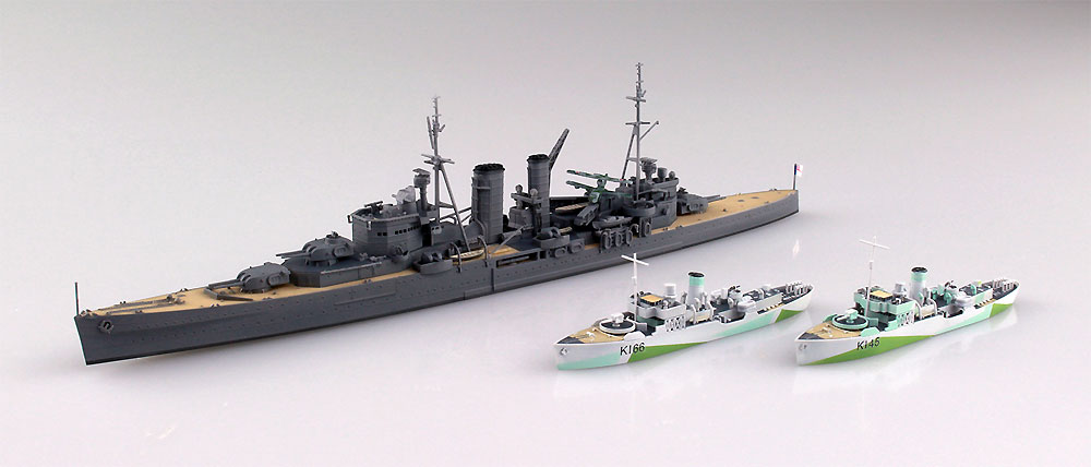 英国海軍 重巡洋艦 エクセター 大西洋船団護送作戦 プラモデル (アオシマ 1/700 ウォーターラインシリーズ No.052723) 商品画像_1