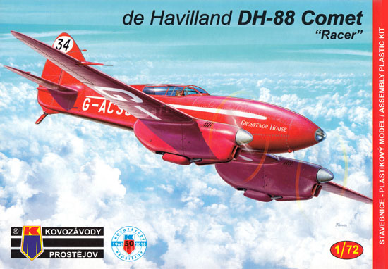 デ・ハビランド DH.88 コメット エアレーサー プラモデル (KPモデル 1/72 エアクラフト プラモデル No.KPM0099) 商品画像