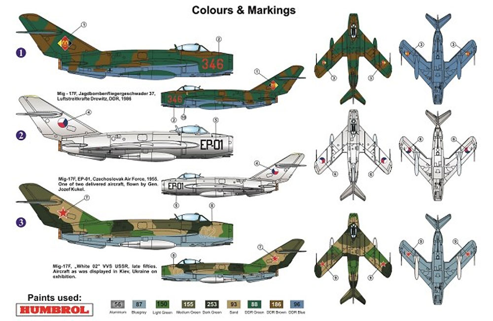 MiG-17F ワルシャワ条約加盟国 プラモデル (AZ model 1/72 エアクラフト プラモデル No.AZ7552) 商品画像_1