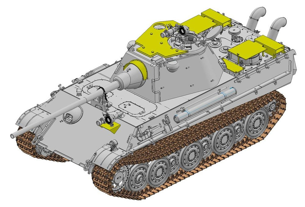 Sd.Kfz.171 パンター F型 対空増加装甲タイプ w/赤外線暗視装置 プラモデル (ドラゴン 1/35 39-45 Series No.6917) 商品画像_2