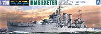 アオシマ 1/700 ウォーターラインシリーズ 英国海軍 重巡洋艦 エクセター 大西洋船団護送作戦