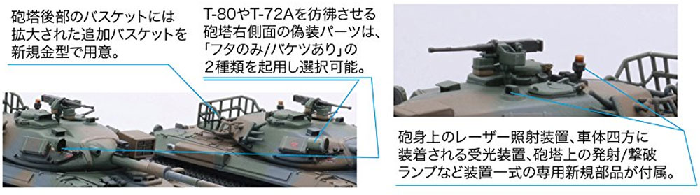 陸上自衛隊 74式戦車 (BATRA搭載 評価支援隊) プラモデル (フジミ 1/76 スペシャルワールドアーマーシリーズ No.028) 商品画像_2