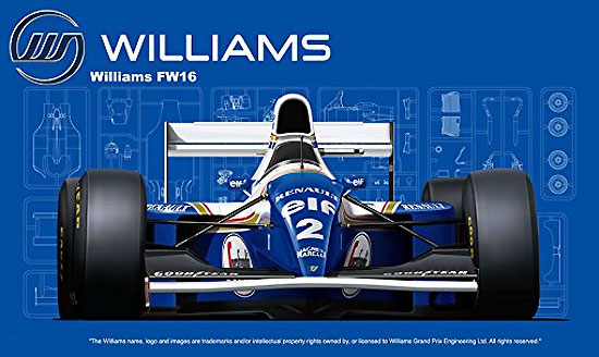 ウィリアムズ FW16 ルノー ブラジル/パシフィック/サンマリノ プラモデル (フジミ 1/20 GPシリーズ No.GP024) 商品画像