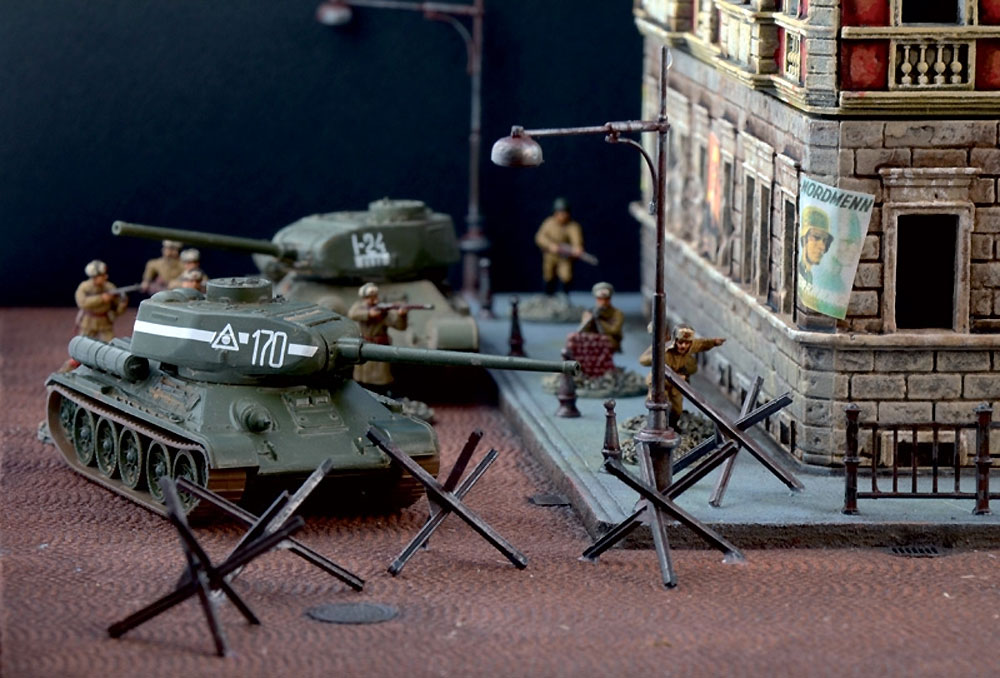 ベルリン市街戦 1945 ジオラマセット プラモデル (イタレリ Battle Set (バトルセット) No.6112) 商品画像_3