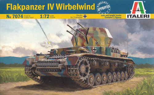 ドイツ 4号対空戦車 ヴィルベルヴィント プラモデル (イタレリ 1/72 ミリタリーシリーズ No.7074) 商品画像