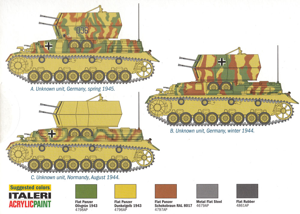 ドイツ 4号対空戦車 ヴィルベルヴィント プラモデル (イタレリ 1/72 ミリタリーシリーズ No.7074) 商品画像_1