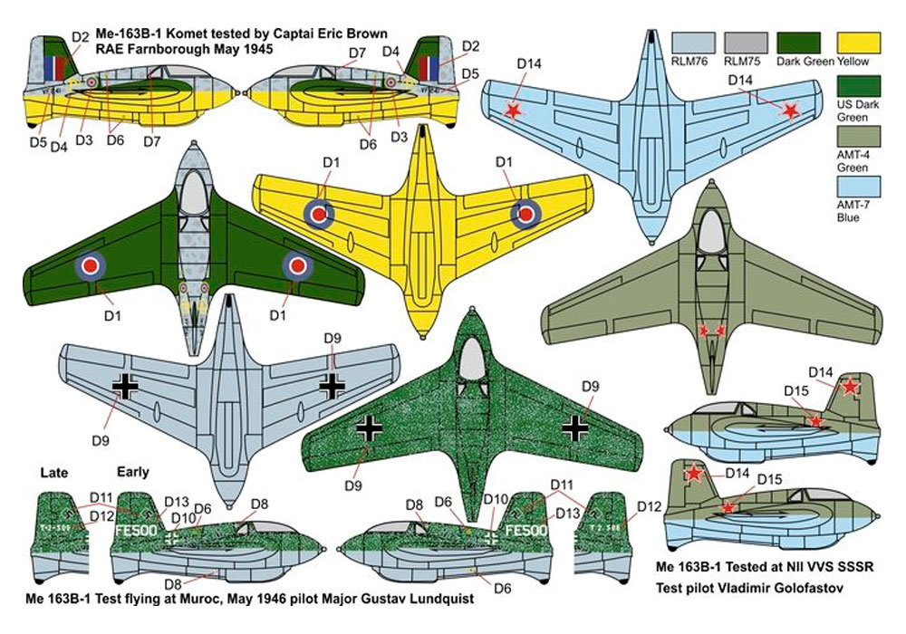 Me163B コメット 鹵獲機 プラモデル (ブレンガン 1/144 Plastic kits (プラスチックキット) No.BRP144009) 商品画像_2