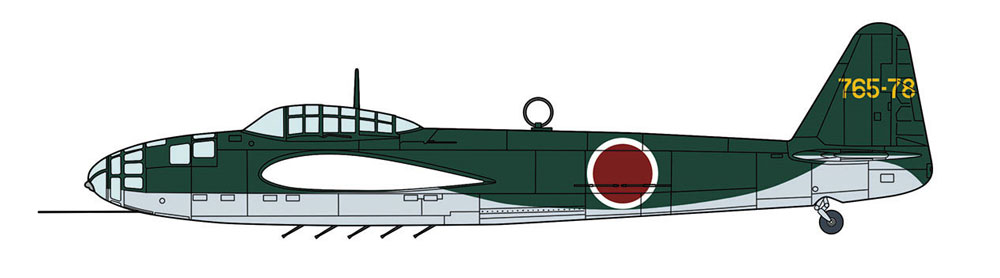 空技廠 P1Y1 陸上爆撃機 銀河 11型 第765航空隊 多銃装備機 プラモデル (ハセガワ 1/72 飛行機 限定生産 No.02285) 商品画像_2