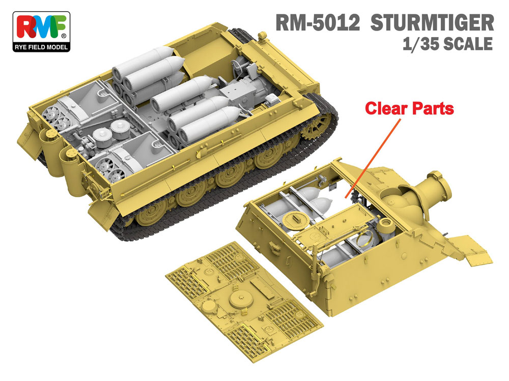 シュトルムティーガー w/フルインテリア プラモデル (ライ フィールド モデル 1/35 Military Miniature Series No.RM-5012) 商品画像_2