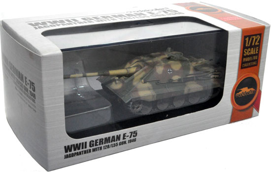 ドイツ E-75 ヤークトパンター 128mm/L55砲 1946年 完成品 (モデルコレクト 1/72 AFV 完成品モデル No.MODAS72109) 商品画像