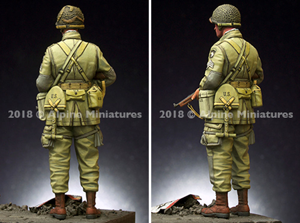 WW2 アメリカ 第101空挺師団 下士官 レジン (アルパイン 1/35 フィギュア No.AM35250) 商品画像_4