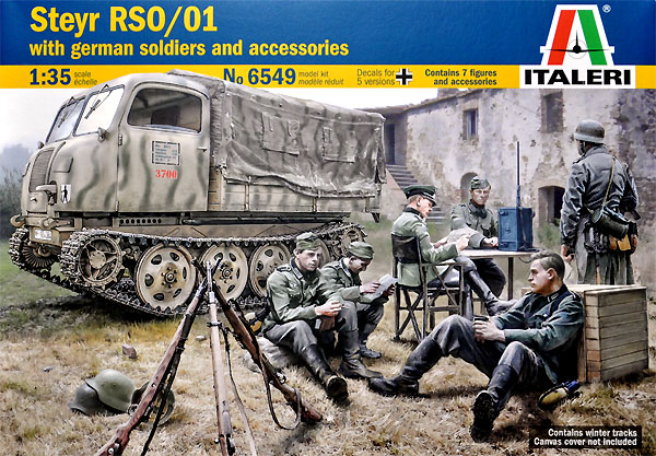 シュタイヤ― RSO/01 ドイツ軍兵士 7体付き プラモデル (イタレリ 1/35 ミリタリーシリーズ No.6549) 商品画像