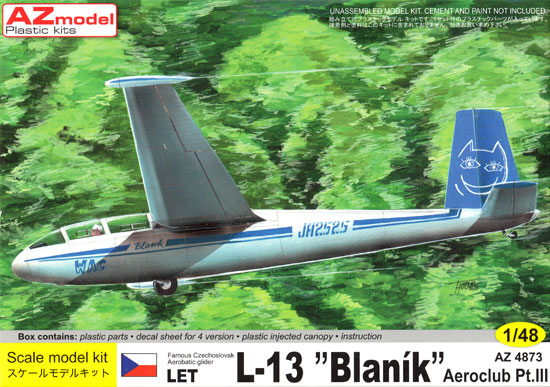 L-13 ブラニック エアロクラブ パート3 プラモデル (AZ model 1/48 エアクラフト プラモデル No.4873) 商品画像