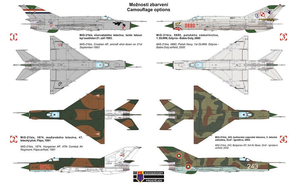 MiG-21bis フィッシュベッド パート1 プラモデル (KPモデル 1/72 エアクラフト プラモデル No.KPM0100) 商品画像_1