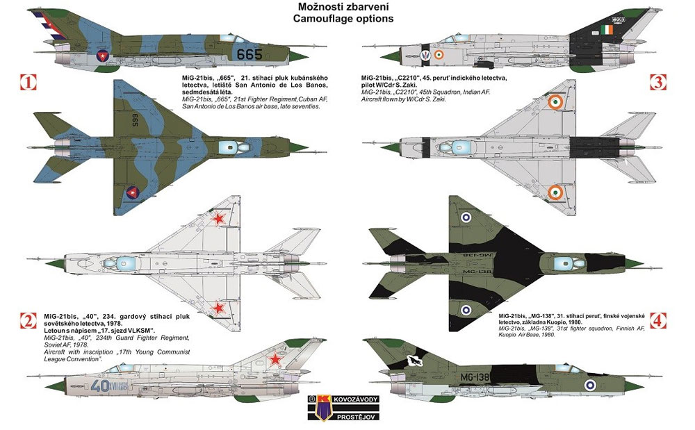 MiG-21bis フィッシュベッド パート2 プラモデル (KPモデル 1/72 エアクラフト プラモデル No.KPM0102) 商品画像_1