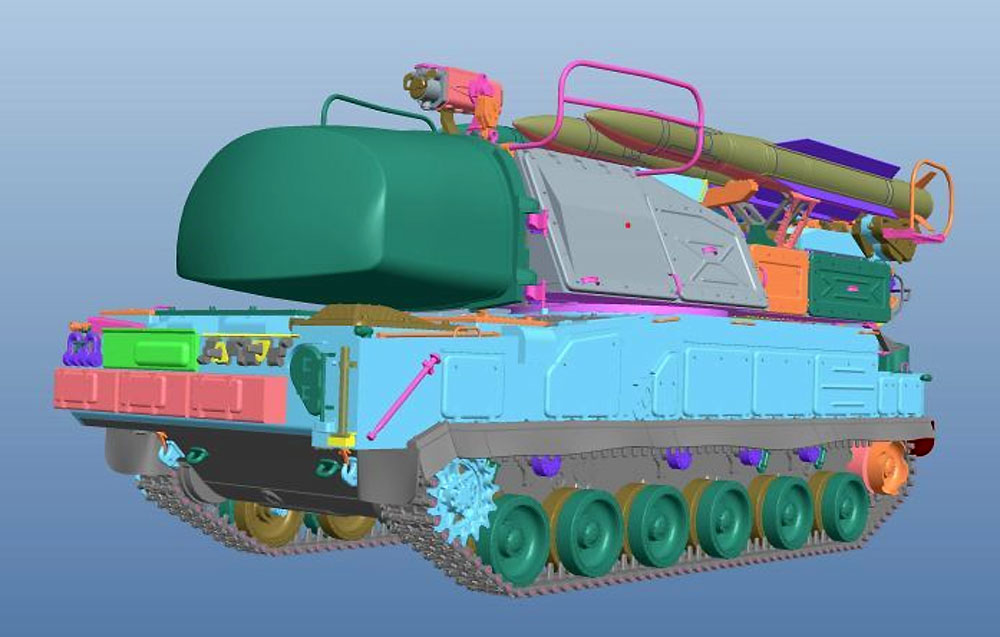 ロシア 9K37M Buk-M1 ブーク防空ミサイルシステム プラモデル (パンダホビー 1/35 CLASSICAL SCALE SERIES No.PH35033) 商品画像_3