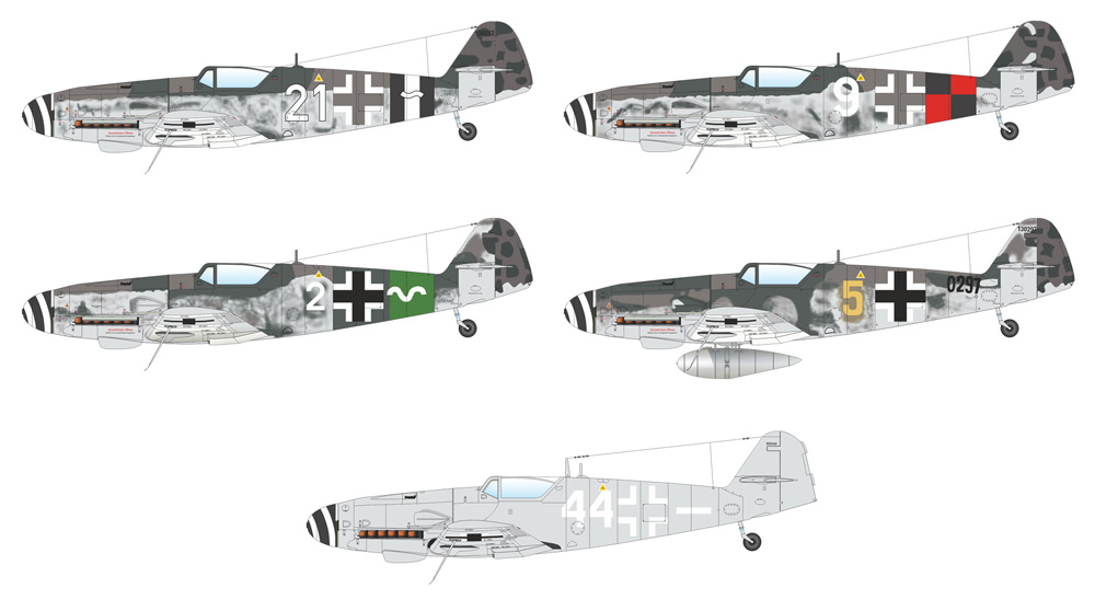 Bf109G-10 MTT レーゲンスブルク 工場生産 プラモデル (エデュアルド 1/48 プロフィパック No.82119) 商品画像_3