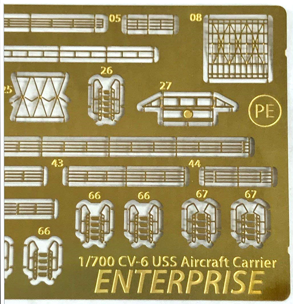 アメリカ海軍 航空母艦 エンタープライズ CV-6用 エッチングパーツ エッチング (童友社 船舶プラモデル No.EP-1500) 商品画像_3