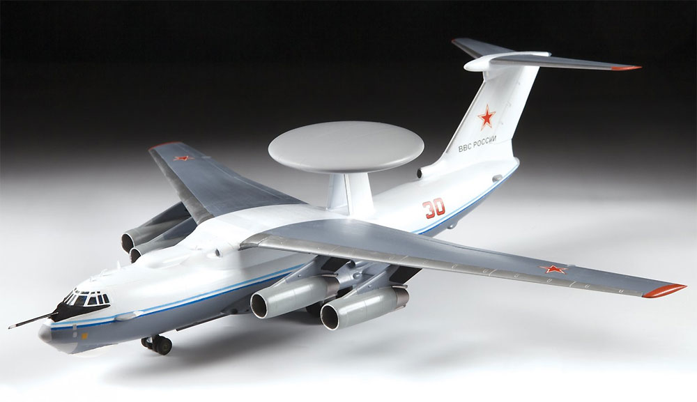 べリエフ A-50 メインステイ ロシア 早期警戒管制機 プラモデル (ズベズダ 1/144 エアモデル No.7024) 商品画像_1