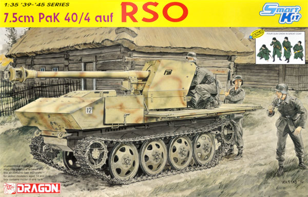 ドイツ 7.5cm PaK40/4搭載型 RSO w/冬季装備の砲兵 プラモデル (ドラゴン 1/35 39-45 Series No.6640F) 商品画像