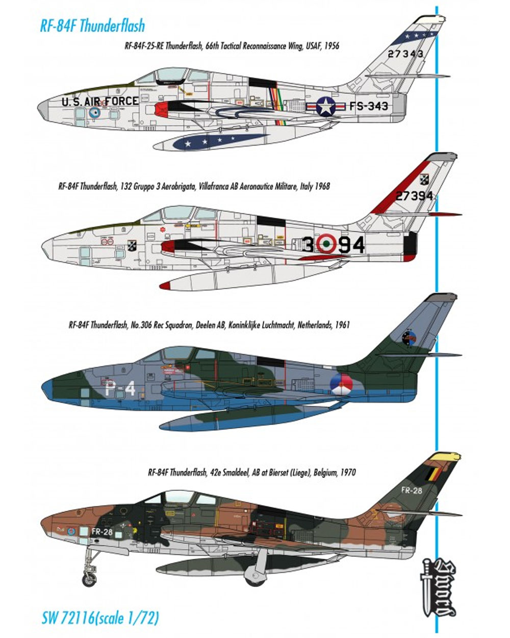 RF-84F サンダーフラッシュ パート1 プラモデル (ソード 1/72 エアクラフト プラモデル No.72116) 商品画像_2