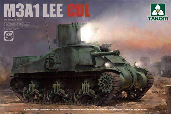 アメリカ 中戦車 M3A1 リー CDL プラモデル (タコム 1/35 ミリタリー No.2115) 商品画像