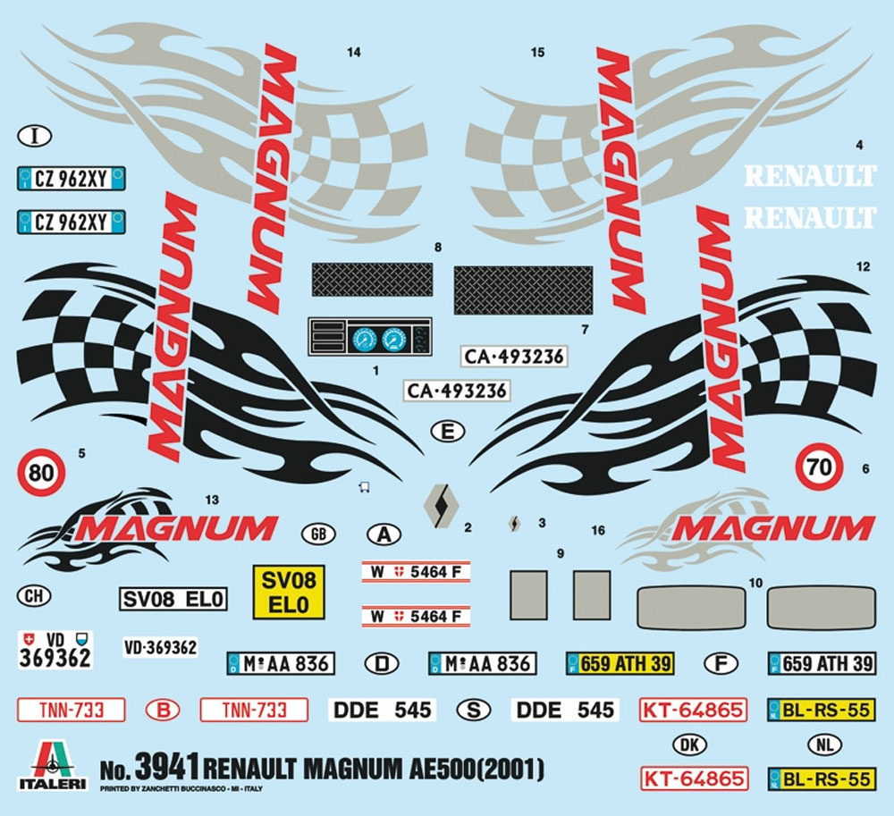 ルノー AE500 マグナム トラック - 2001 プラモデル (イタレリ 1/24 トラックシリーズ No.3941) 商品画像_2