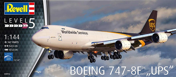 ボーイング 747-8F UPS プラモデル (レベル 1/144 旅客機 No.03912) 商品画像