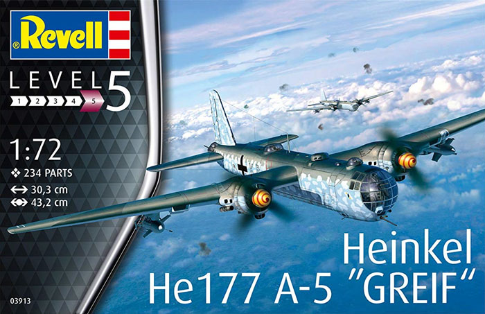 ハインケル He177A-5 グライフ プラモデル (レベル 1/72 飛行機 No.03913) 商品画像