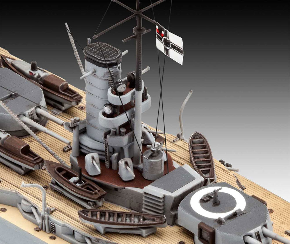 WW1 ドイツ 弩級戦艦 ケーニッヒ プラモデル (レベル 1/700 艦船モデル No.05157) 商品画像_4